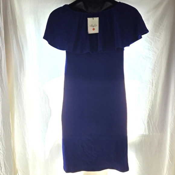 Pretty Blue Ruffle Dress NWT - Picture 7 of 8